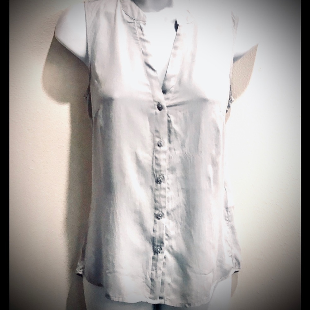 Dove Grey button up blouse
